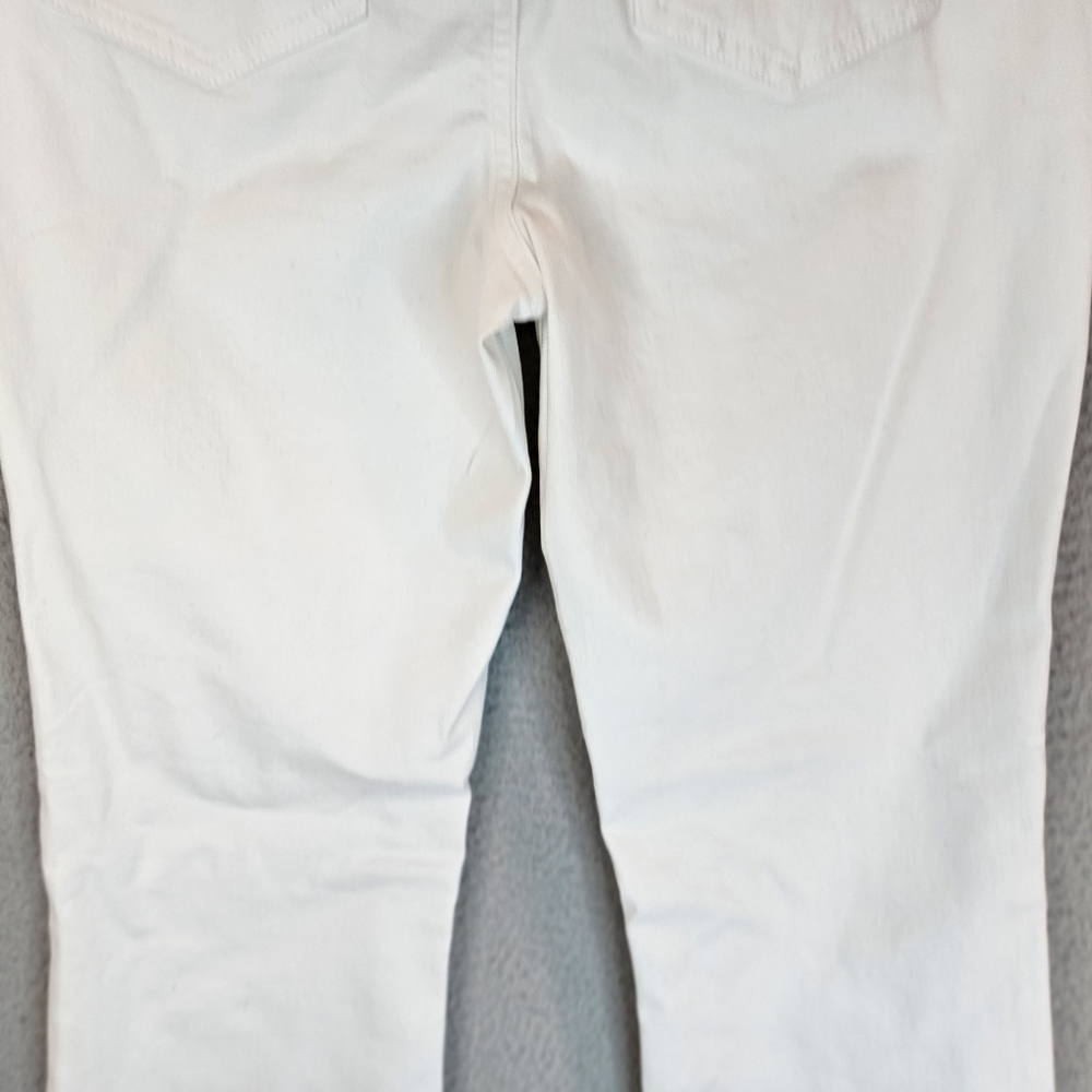 NYDJ Barbara Bootcut White Denim Jeans Sz 4 Lift & Tuck Technology Stretch - Picture 9 of 15